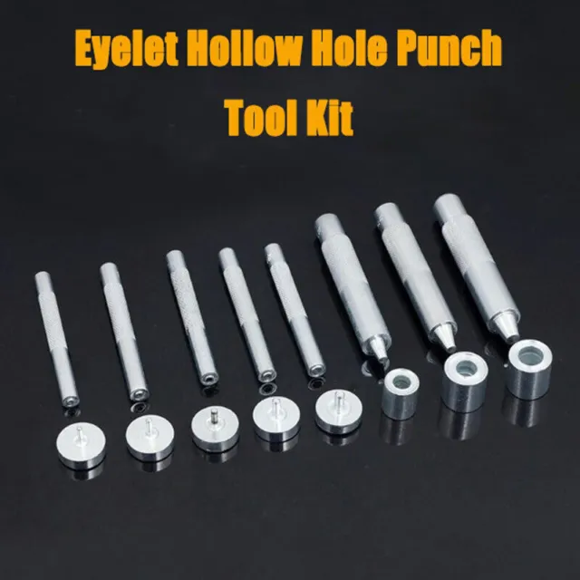 Eyelet Setter Tool & Anvil Punch Tool 1pcs FREE Eyelet with Washer Leather Craft