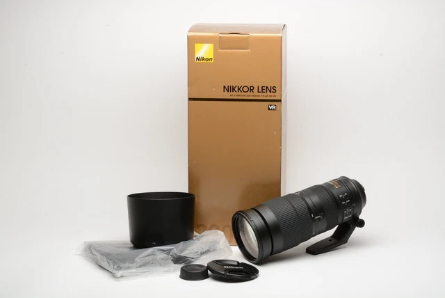Nikon AF-S Nikkor 200-500mm f5.6E ED VR tele zoom lens, boxed, barely used