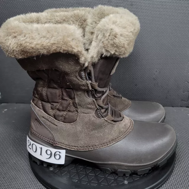 COLUMBIA SIERRA SUMMETTE IV Boots Womens Sz 7 Brown Insulated Winter Booties 33.15 PicClick