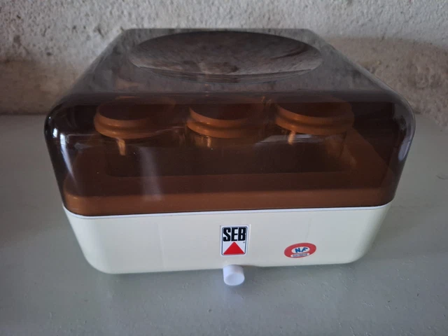 Yaourtière Ronde Vintage MOULINEX - 6 Pots - Bon état - Retro Et Fonctionnelle !