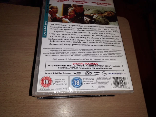 THE PIANO TEACHER [DVD] [2001] isabell huppert subtitled in english new ...