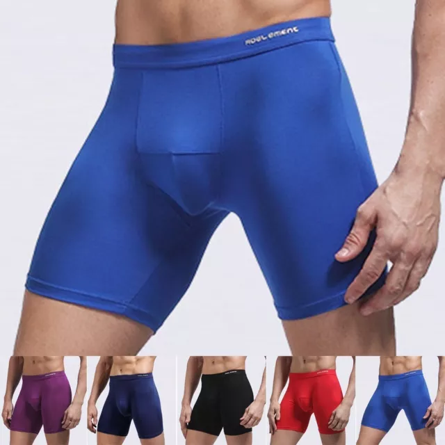 Short de course de sport modal respirant MidRise pour hommes slips de boxer serr