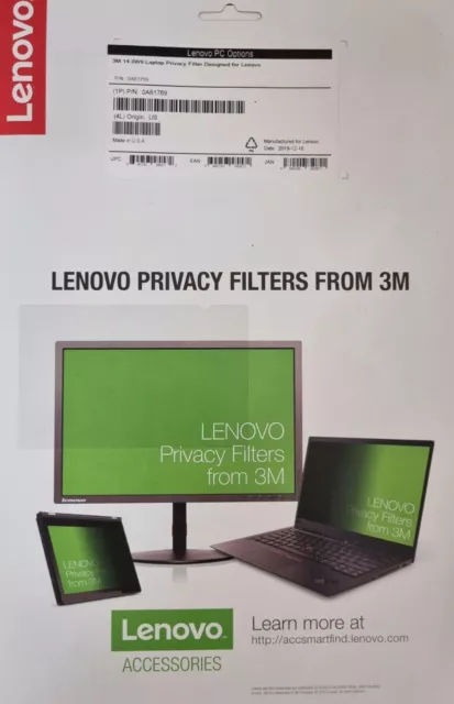 Lenovo Privacy Filter from 3M for 14in W9 Laptop