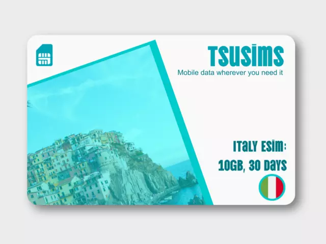 Italy Travel eSIM (10GB - 30day)