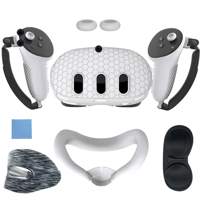 VR Controller Face Lens Covers Silicone Shell For Oculus 3 Accessories Set