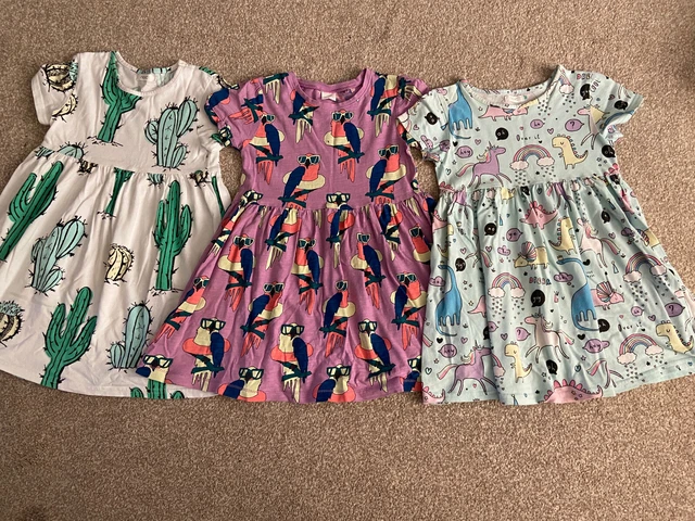 Next 4-5 Years Girls Short-sleeved Dress Bundle