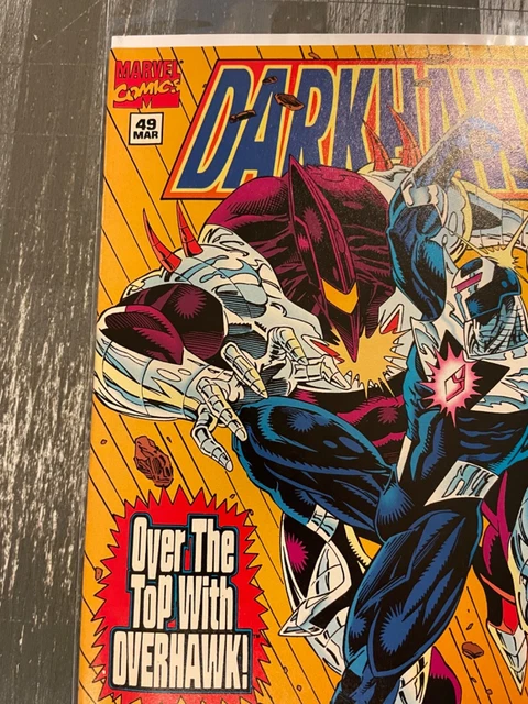 Darkhawk #49 Marvel Comics, HTF Low Print Run 1st Overhawk combined shipping 3