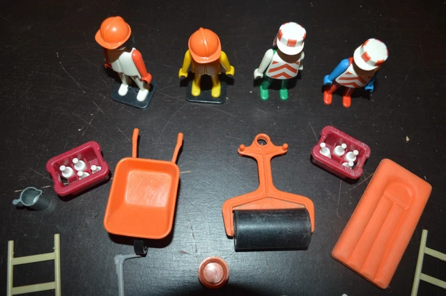 Lot De 14 Accessoires Playmobil Chantier Démineur - Outils, Dynamite, Personnages - Neuf, Origine Allemagne