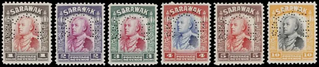 Malaiische Staaten Sarawak, 1934, 100-125 Spec., ungebraucht