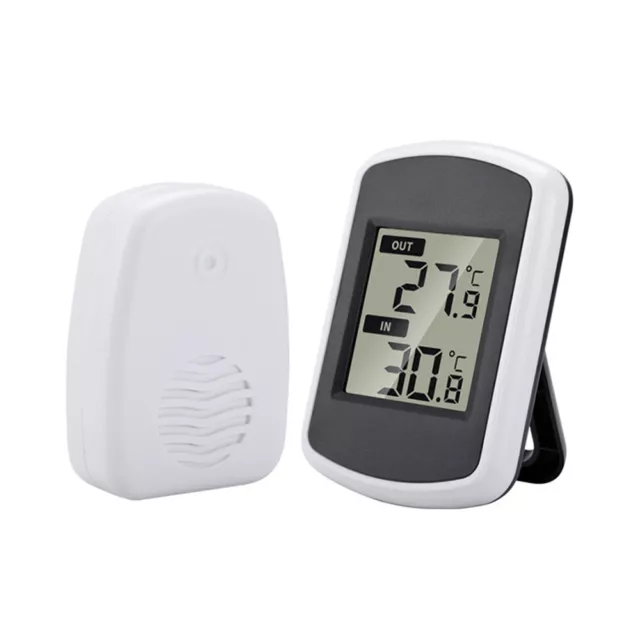 LCD Thermometer Funk Wetterstation mit Außensensor Innen Außen Thermometer DE
