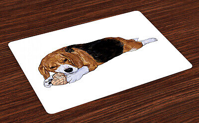 Beagle Tovaglietta Set Cane con Giochi Time Art