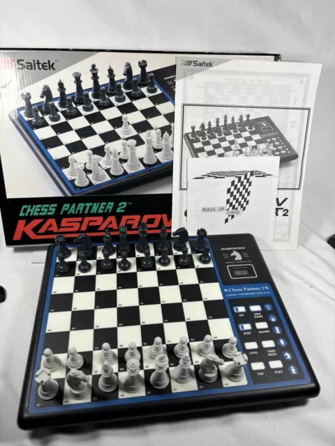 Vintage Saitek Kasparov Chess Partner 2. Electronic Chess Game. In Original Box.