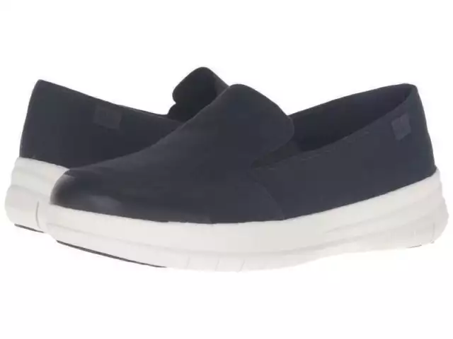 FitFlop Sporty-Pop Skate Canvas Shoes Flat Size 7 #A80-097 Super Navy