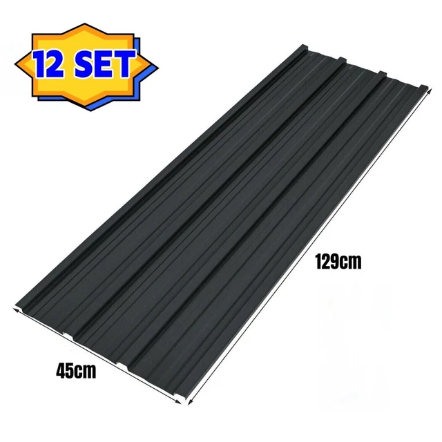 12 Lamiere Trapezoidali Verdi Zincate - 0,25 Mm, 129x46 Cm, Per Tetti E Coperture, Con Guanti - Foto 7