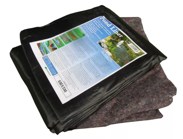 Pond Liner 40yr Guarantee- FREE P&P- Pack Include Premium Thick FLEECE Underlay