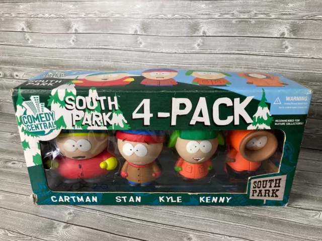 Comedy Central SOUTH PARK 4-Pack Cartman Stan Kyle Kenny Figures 2004 Vintage