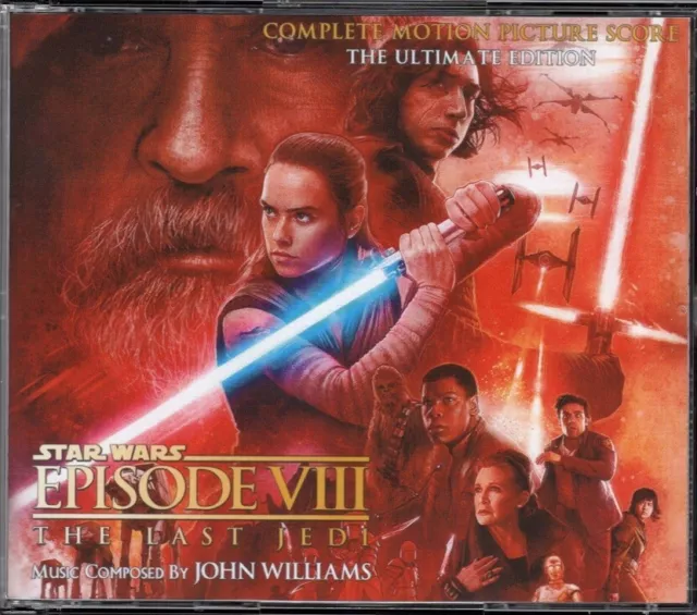 STAR WARS EPISODE VIII THE LAST JEDI, music by John Williams, 4 CD set, 67 track