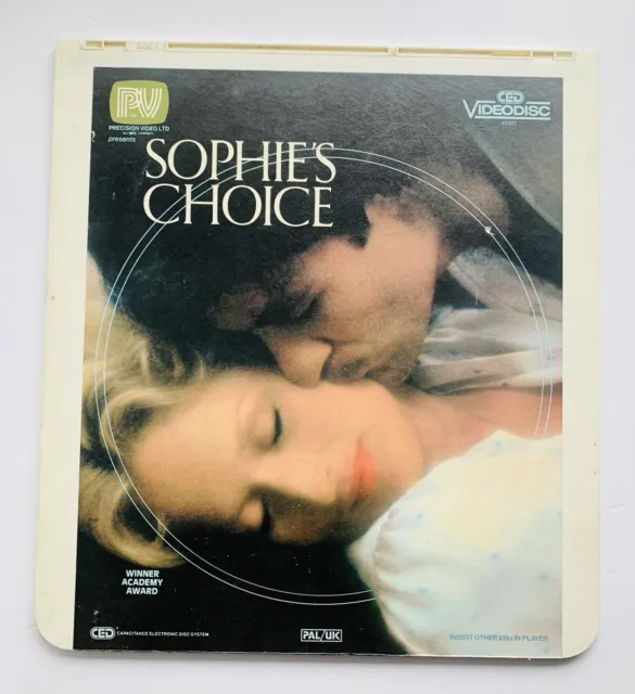 1982 Sophie’s Choice Meryl Streep Kevin Kline CED Videodisc PAL/UK