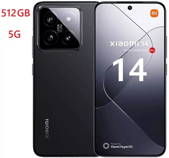 XIAOMI 14 5G Amoled 12+512GB Dual Sim BLACK GARANZIA ITALIA - UFFICIALE XIAOMI