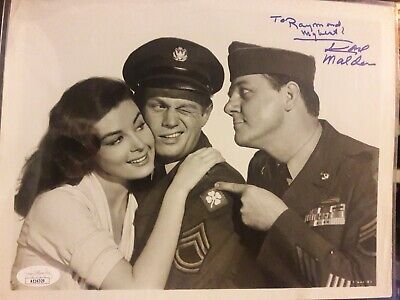 Karl Malden Signed 8x10 Photo Vintage JSA COA with Richard widmark