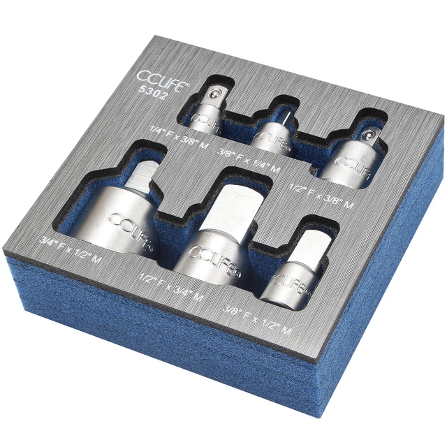 Steckschlüsselsatz 1 2 1 4 3 8 Unterschied STECKSCHLÜSSEL ADAPTER EINSATZ Nuss Stecknuss 1/4 3/8 1/2 auf 3/4 Zoll