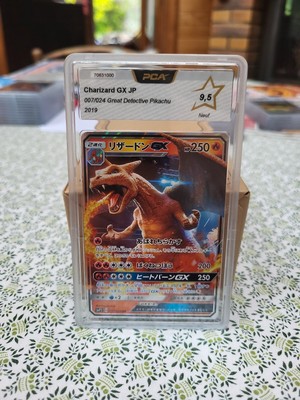 Carte Pokémon Détective Pikachu SMP2, Charizard Dracaufeu 007/024 GX PCA 9,5 jap