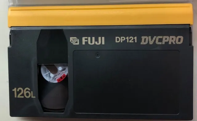 New Fujifilm DVCPro Tape, 126 Minutes, Large Video Cassette Tape, DP121-126L