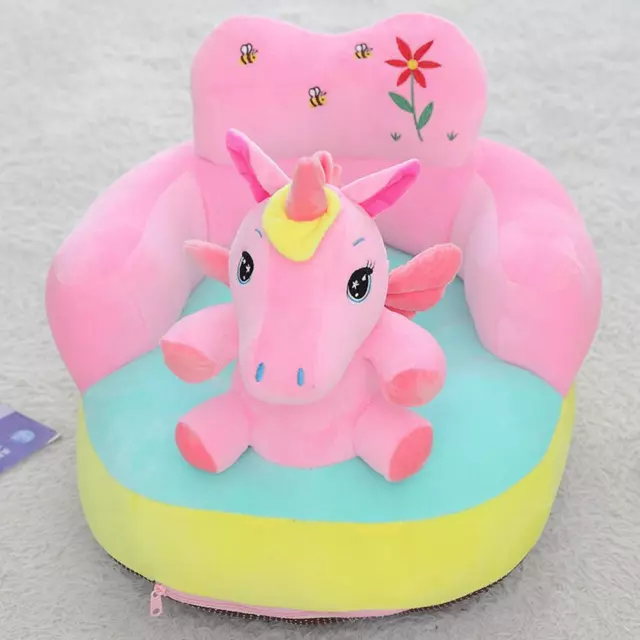Cartoon Child Stool Cover Non-slip Animal Infant Chair Case Breathable No Filler