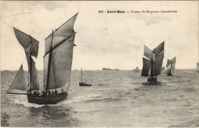 CPA Saint Malo Course de Bisquines Cancalaises (1235488)