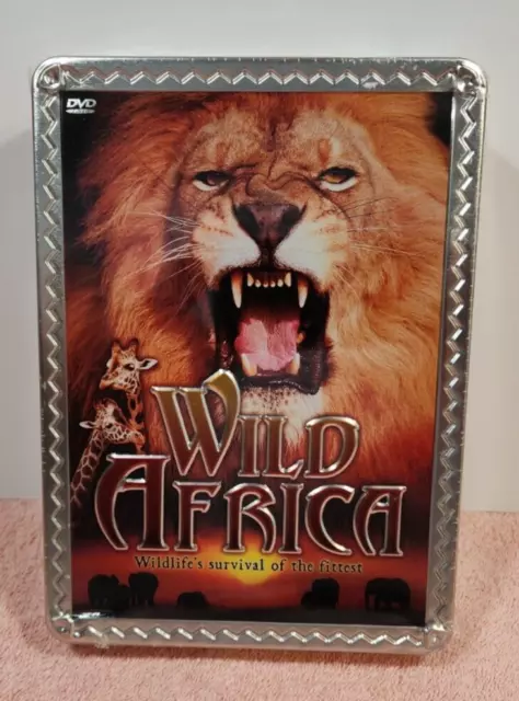 Wild Africa: Wildlife's Survival of the Fittest 5 DVDs in collector Tin New Seal