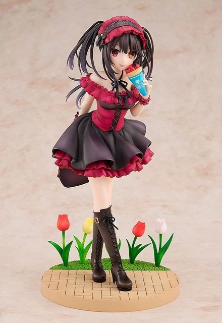 Date A Live Figure Statua - 1/7 Scala Abito da sposa bianco Ver Tokisaki Kurumi Figura Modello Scultura, Anime Figurine Ragazze Figura Desktop Display Regali di compleanno da collezione fatti a mano