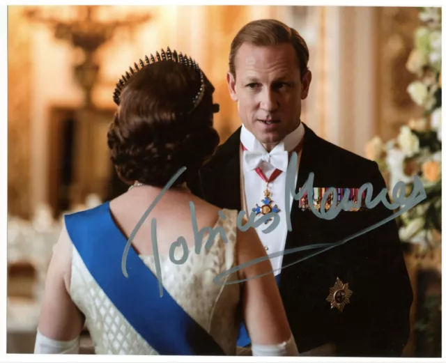 Tobias Menzies SIGNED 8x10 AUTOGRAPH Photo The Crown TV Merchandise Memorabilia