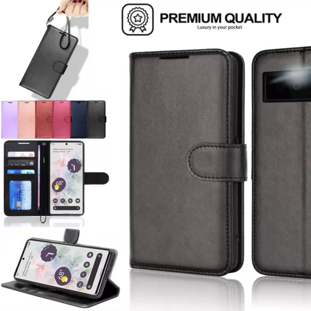 for Google Pixel 7a, 6a, 6, 7, 7 Pro, 8, 8 Pro 5G Flip Leather Wallet Stand Case
