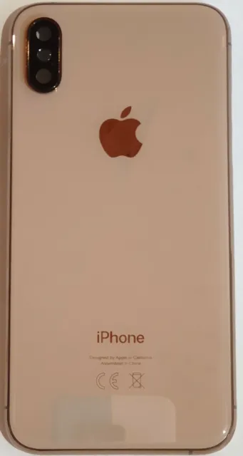 iPhone XS Akkudeckel mit Mittelrahmen Backcover Rückseite aus Glas Gold