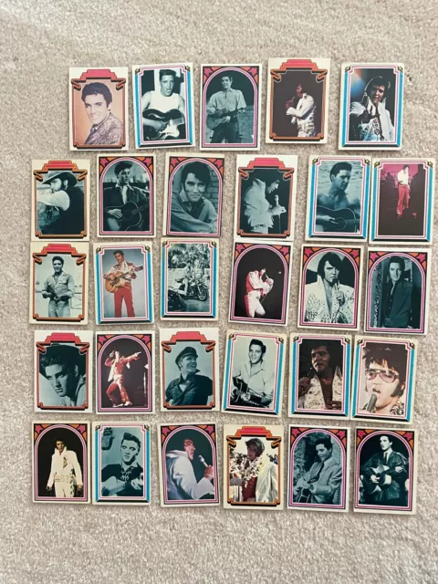 ELVIS PRESLEY Vintage Partial Set 29 of 66 Boxcar Enterprise 1978 Trading Cards