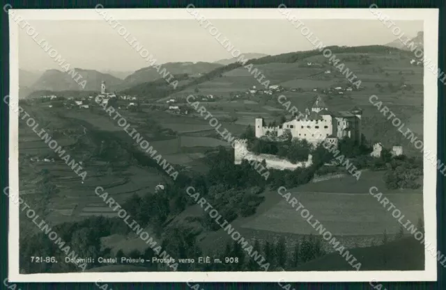 Bolzano Fiè allo Sciliar Castel di Prèsule Foto cartolina MT1153