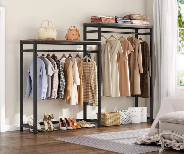 TRIBESIGNS FREE STANDING Closet Organizer, Clothes Garment Racks $165. ...
