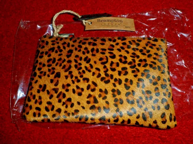 BRAMPTON LONDON GENUINE Leather Leopard print purse 20.5 13.5 cm 8 5.5 29.99 PicClick UK