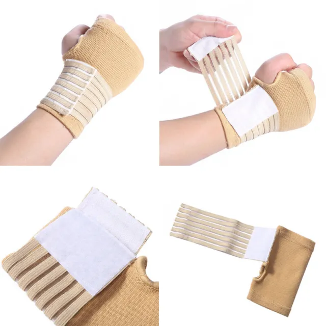 1pc Elastic Carpal Thumb Hand Wrist Support Brace Compression Sport Bandage
