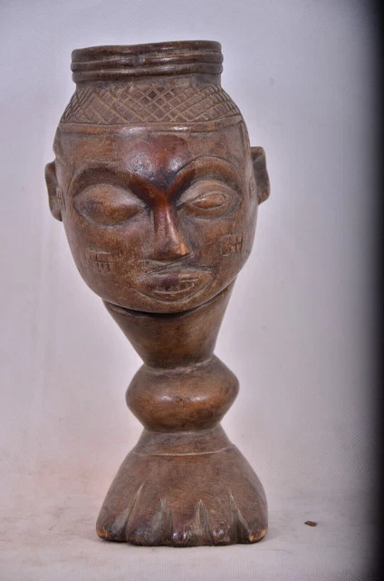 African Tribal Art. amazing kuba cup from Democratic Republic of Congo.
