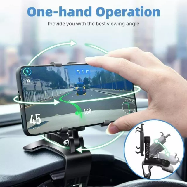 Universal Car Dashboard Mount Holder Stand Clamp Cradle Clip For Cell Phone GPS 2