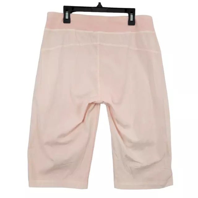 NWT XCVI WEARABLES Pink 21520W Tatem Bermuda Ruched Pull On Shorts SIZE SMALL 2