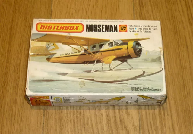 Old Matchbox 1/72 scale Noorduyn UC-64A Norseman (PK-125) - plane kit