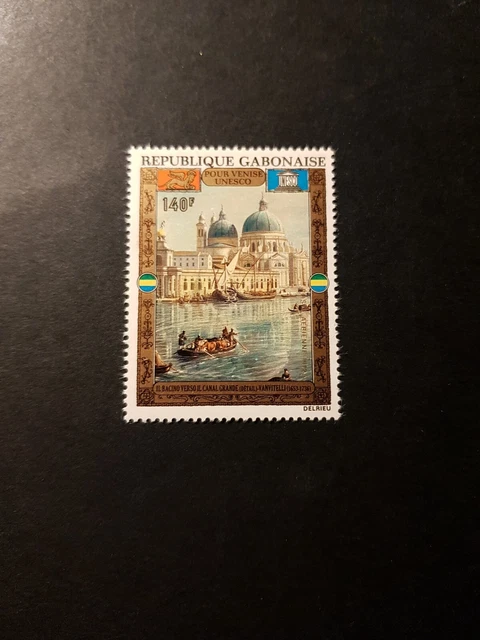 Gabun Backup von Venedig Unesco Post Luft Pa N°126 Neu Luxus MNH 1972