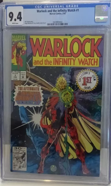 Warlock And The Infinity Watch #1 Cgc 9.4 First Issue Hot Mcu Spec! Warlock