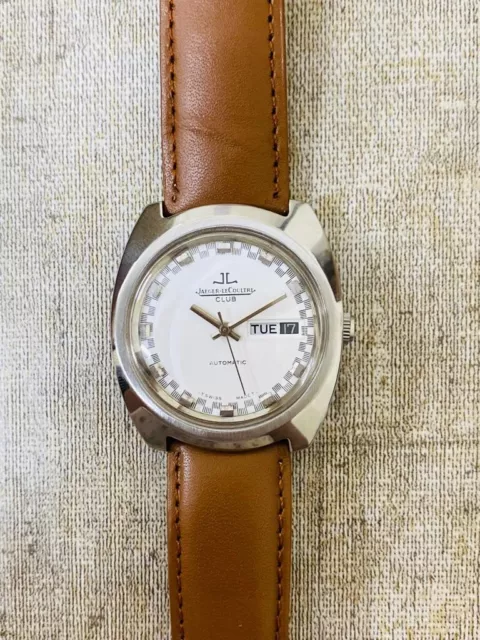 JAEGER LECOULTRE CLUB Automatic Cal.AS 1916 Day/Date White Dial Mens ...