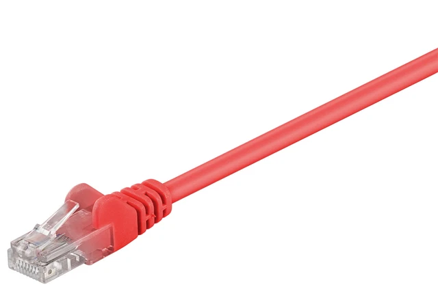 CAT 5-3000 UTP ROSSO 30 m; cavo di rete CAT 5e; spina U/UTP 2xRJ45 non schermata