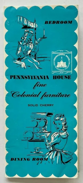 Pennsylvania House Fine Colonial Furniture Vintage Brochure 1960s Solid Cherry