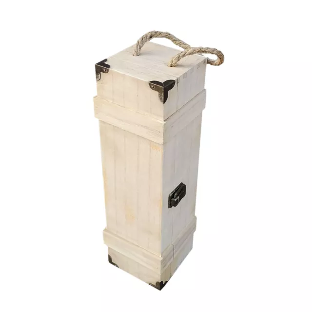 UNUS® Weinflaschen Box aus Holz mit Deckel Weinkiste Weinbox Holzkiste