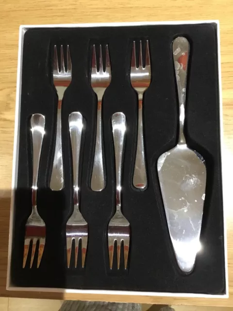 Judge Windsor Cake Slice & Set Of 6 Pastry Forks